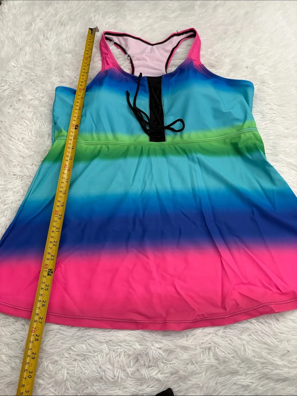 NEW American Trends Multi Color Tankini Swim Set Size 4XL